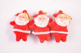 Set 3 adornos papa noel mini (2)